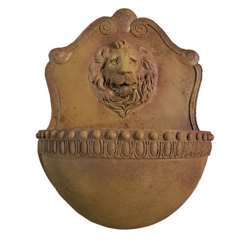 Donatello Lion Wall Fountain (42 - Inch) Different Angle