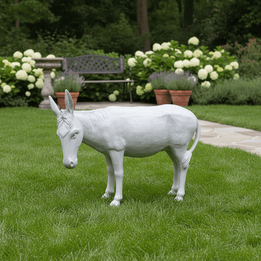 Donkey Mule Garden Statue (40 - Inch) Side Angle