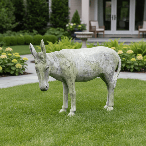 Donkey Mule Garden Statue (40 - Inch) Side Angle