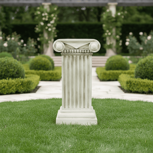 Doral Column Outdoor Statue (29 - Inch) Side Angle