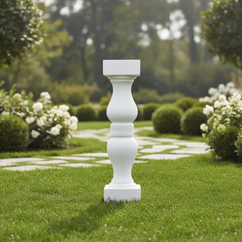 Double Bellies Baluster Outdoor (18 - Inch) Side Angle
