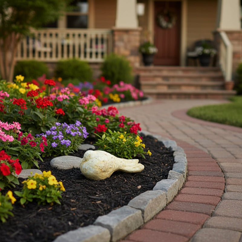 Dove Bird Garden Statue (4 - Inch) Side Angle