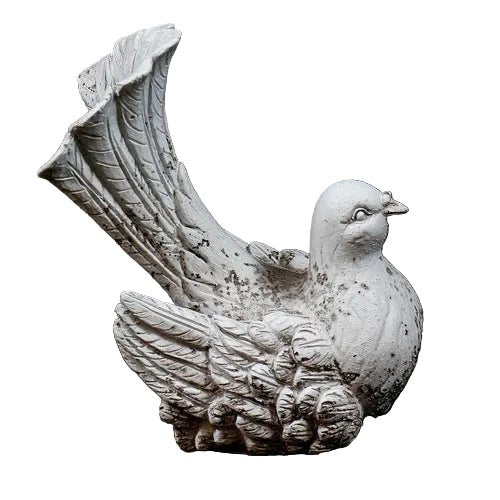 Dove Bird Garden Statue (8.47 - Inch) Side View