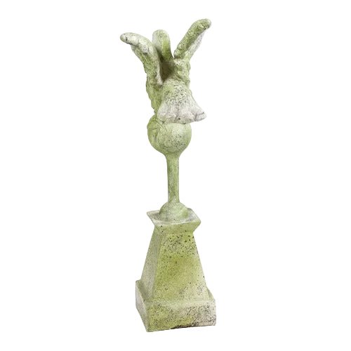 Dove Finial Outdoor Statue (24 - Inch) Side View