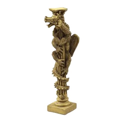 Dragon On Column Statue (23-Inch)
