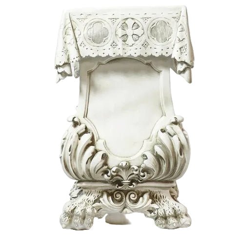 Draped Pedestal W Claw Leg Statue (31-Inch)