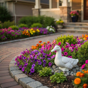 Duck Garden Statue (14 - Inch) Side Angle