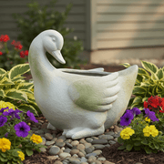 Duck Garden Statue (14 - Inch) Side Angle