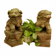 Dynasty Lion Garden Statue (18-Inch)