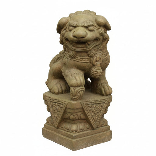 Dynasty Lion Right Statue (18-Inch)