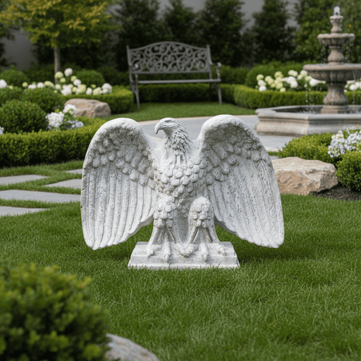 Eagle On Base Statue (72 - Inch) Side Angle