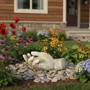 Earthen Hand Of David Statue (26 - Inch) Side Angle