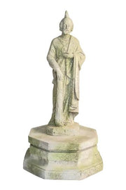 Eight - Sided Riser Outdoor Statue (10 - Inch) Side View