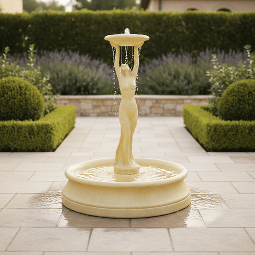 Elegant Woman Form Fountain (72 - Inch) Side Angle