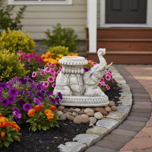 Elephant Garden Statue (8-Inch)