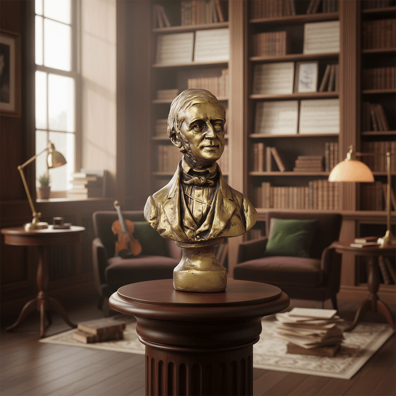 Emerson Bust Display Decor (14-Inch)