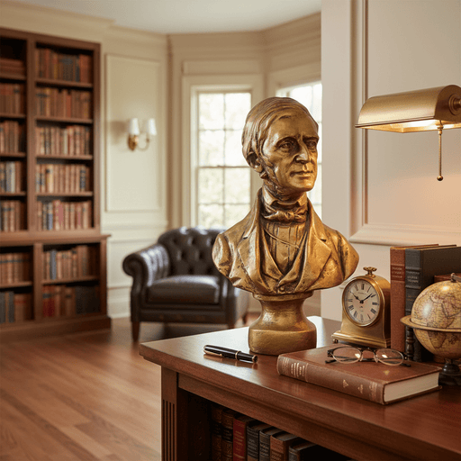 Emerson Bust Display Decor (14-Inch)