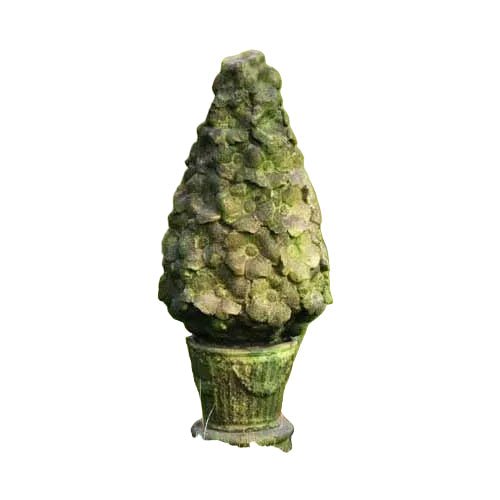 Empire Topiary Outdoor Statue (21 - Inch) Side View