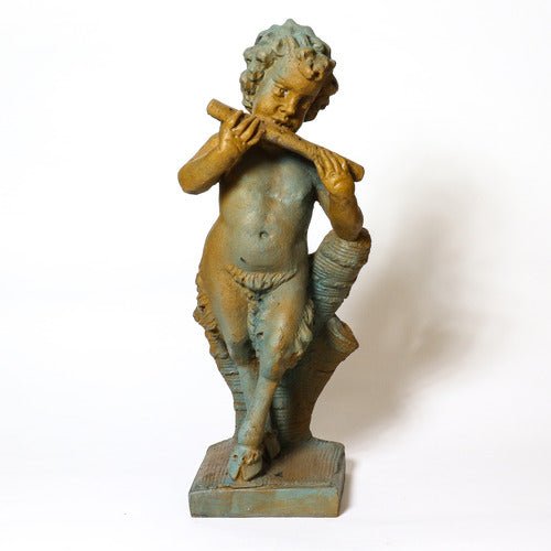 English Garden Pan Statue (31 - Inch) Other Angle