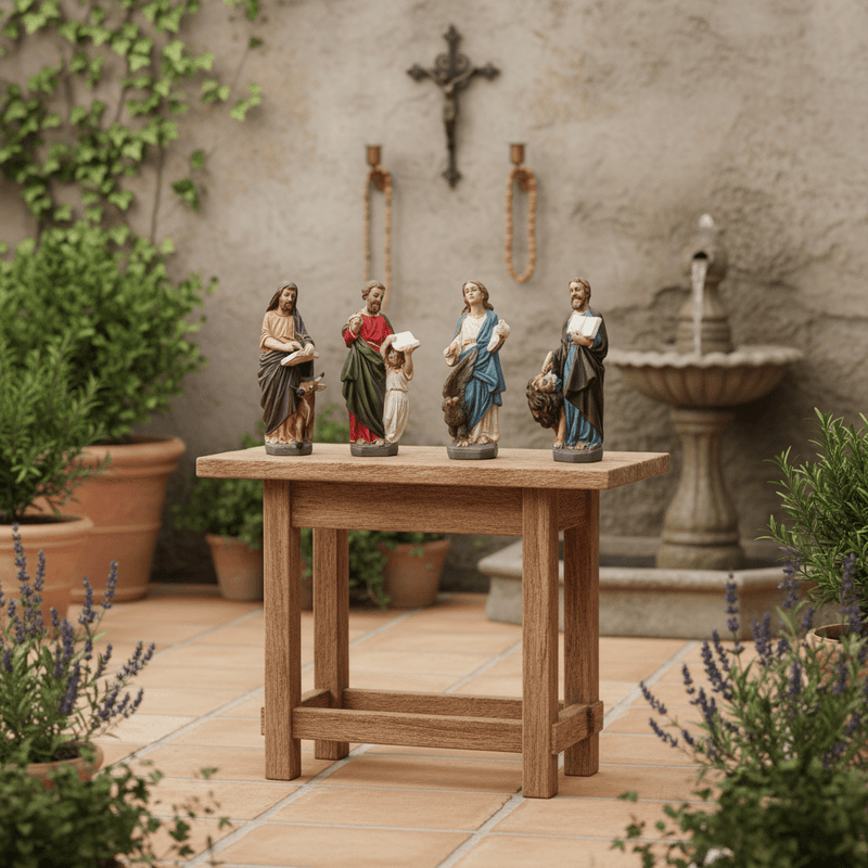Evangelists Religious Statue (11 - Inch) Side Angle