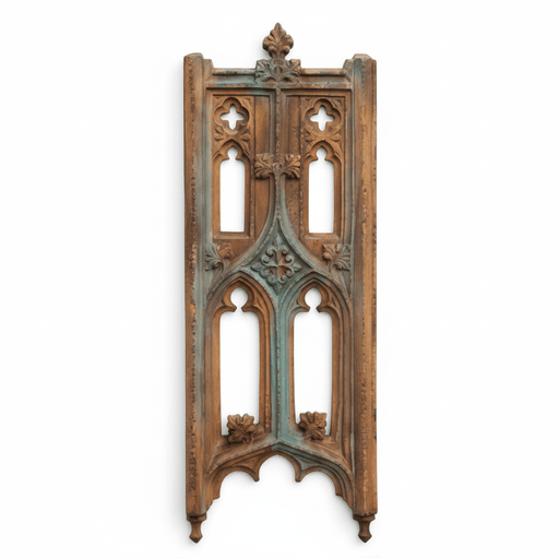 Exeter Tracery Panel Outdoor Plaque (13.0 - Inch) Side View