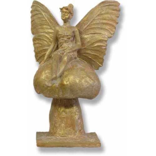 Fairy With Wings Outdoor Statue (10 - Inch)