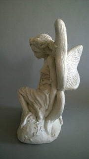 Fairy with Wings Outdoor Statue (13 - Inch)