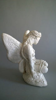 Fairy with Wings Outdoor Statue (13 - Inch) Different Angle