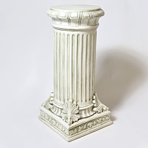 Fancy Bottom Leaf Pedestal Statue (29-Inch)