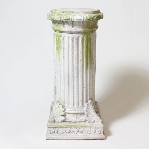 Fancy Bottom Leaf Pedestal Statue (29 - Inch)
