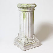 Fancy Bottom Leaf Pedestal Statue (29 - Inch) Side Angle