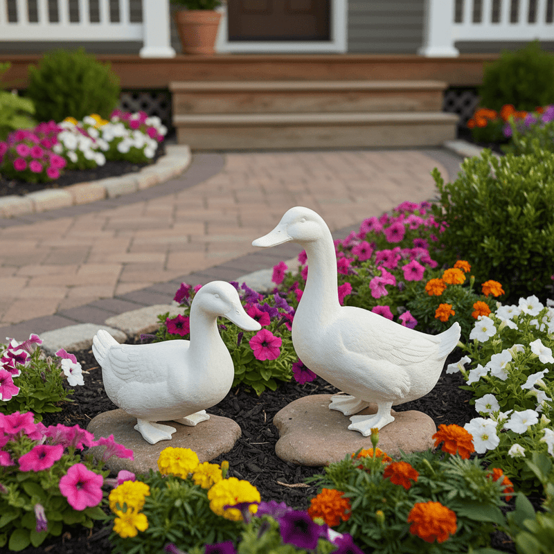 Farm Duck Garden Statue (12-Inch)