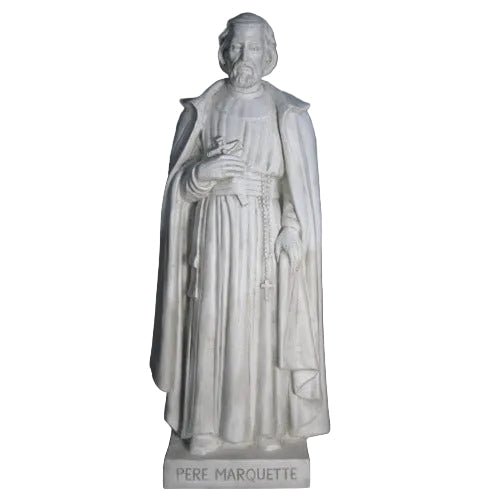 Father Marquette Religious Statue (74 - Inch) Side View