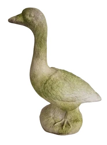 Feathered Goose Bird Garden Statue (21 - Inch) Side View