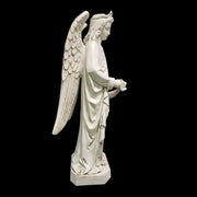 Female Winged Heavenly Angel Outdoor Statue (58 - Inch) Side Angle View