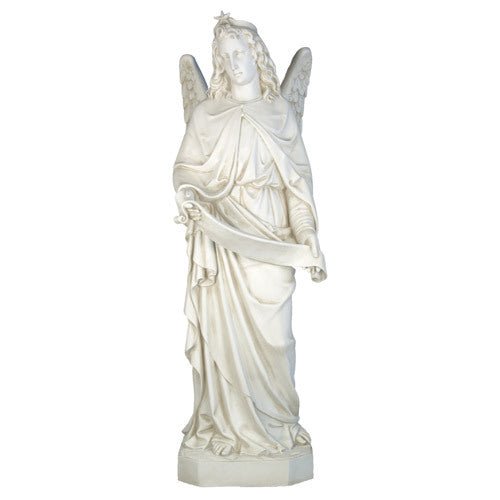 Female Winged Heavenly Angel Outdoor Statue (58 - Inch) Side View
