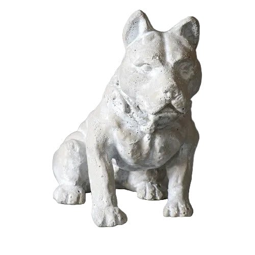 Fido Dog Garden Statue (8 - Inch) Side View