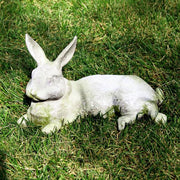 Field Rabbit Garden Statue (7.5 - Inch) Side Angle