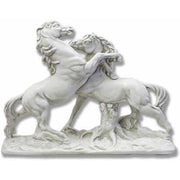 Fighting Horses Garden Statue (20 - Inch)