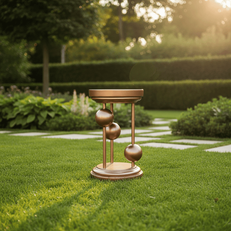 Filo Ball Table Statue (29 - Inch) Side Angle