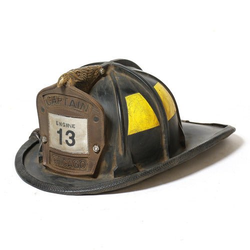 Fireman Helmet Statue Bfrlc (6 - Inch) Side View