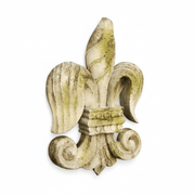Fleur De Lis Outdoor Statue (23 - Inch) Side View