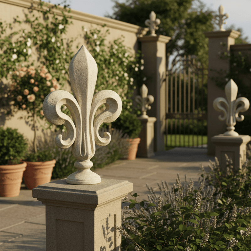 Fleur Delacour Outdoor Statue (34 - Inch) Side Angle