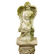 Floral Garden Angel Outdoor Statue (15 - Inch)