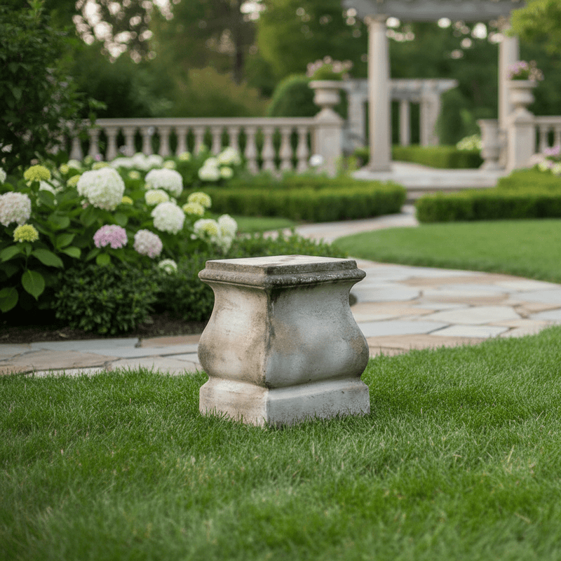 Florence Base Outdoor Statue (14 - Inch) Side Angle