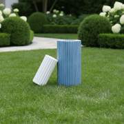 Fluted Shaft Outdoor Statue (6 - Inch) Side Angle