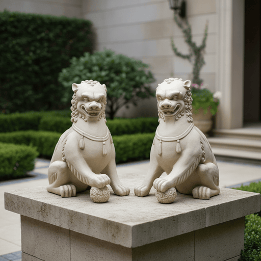 Foo Dog Garden Statue (35-Inch)