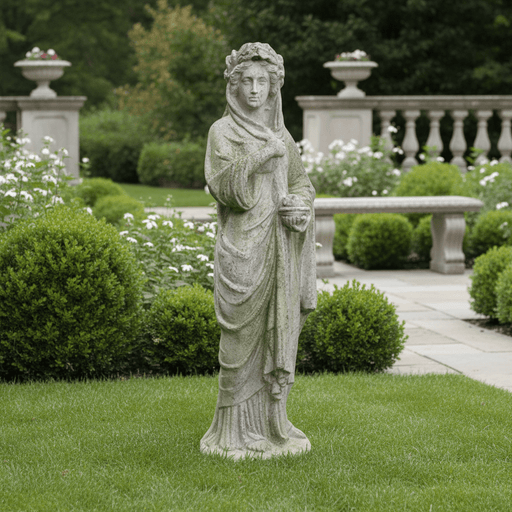 Four Seasons Winter Statue (45 - Inch) Side Angle