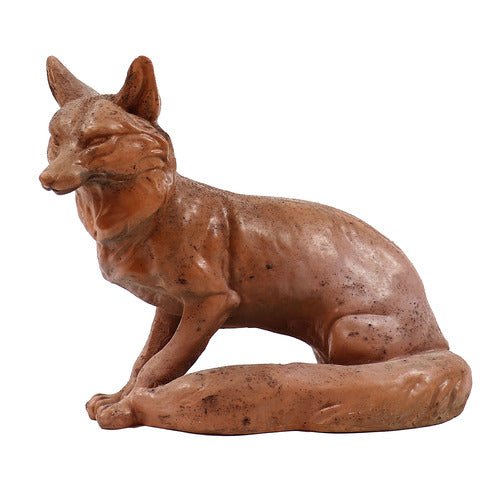 Fox Garden Statue (16 - Inch) Side View