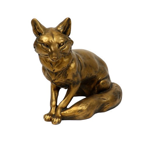 Fox Garden Statue (16 - Inch) Side View